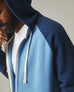 Men's Raglan Colorblock Midweight Full Zip - Riverside Varsity Blue